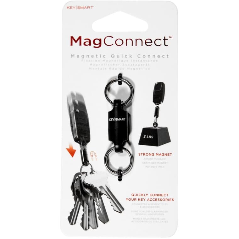 Black Magnetic Keychain