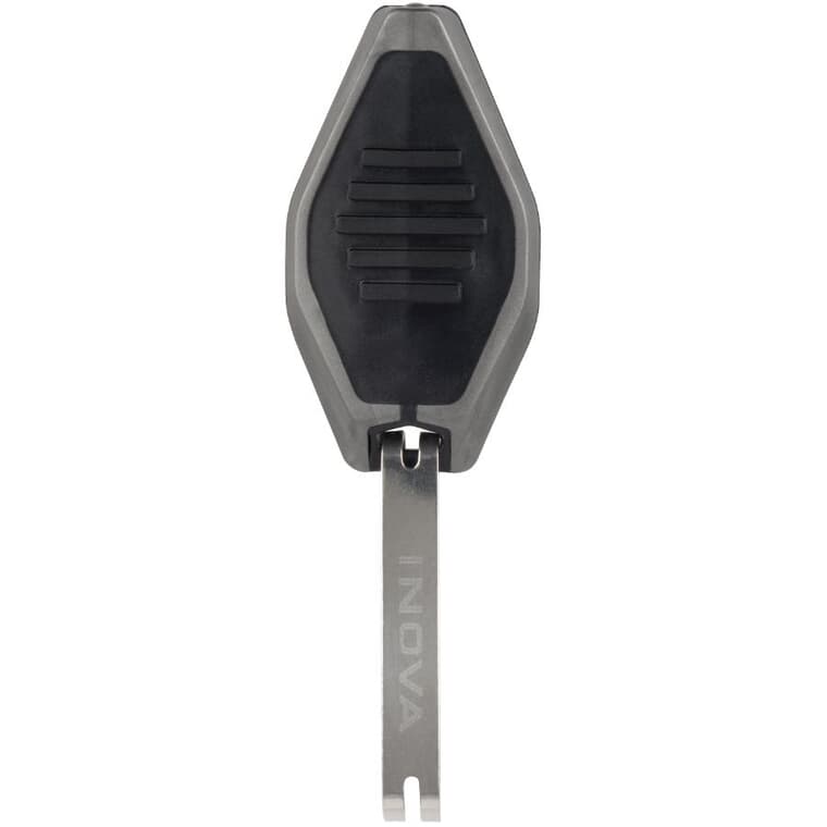 Porte-clés micro-éclairage Radiant avec DEL blanc, noir