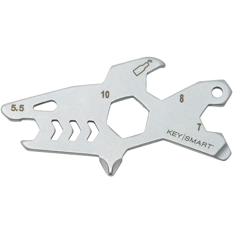 Shark Stainless Steel Multi Tool Keychain
