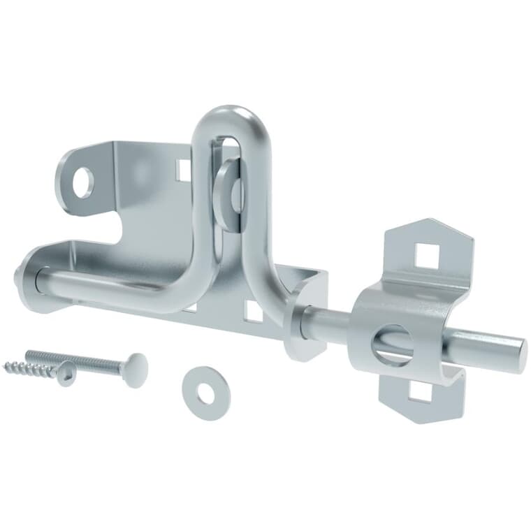 Zinc Plated Slide Action Latch for Sliding or Swinging Doors and Gates