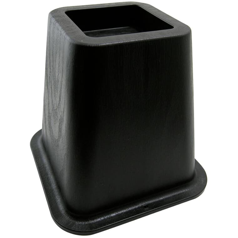4 Pack 5-1/4" Black Bed Risers