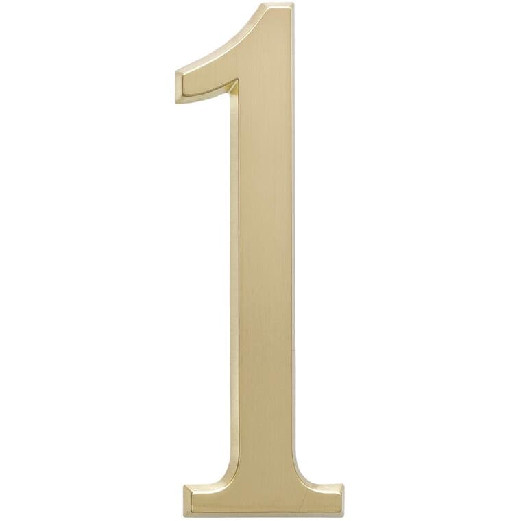 4.75" Aluminum Gold '1' House Number