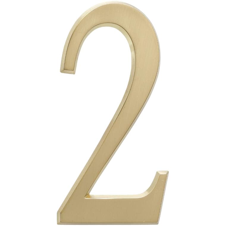 4.75" Aluminum Gold '2' House Number