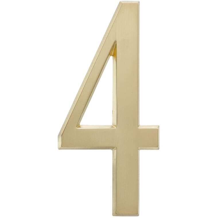 4.75" Aluminum Gold '4' House Number