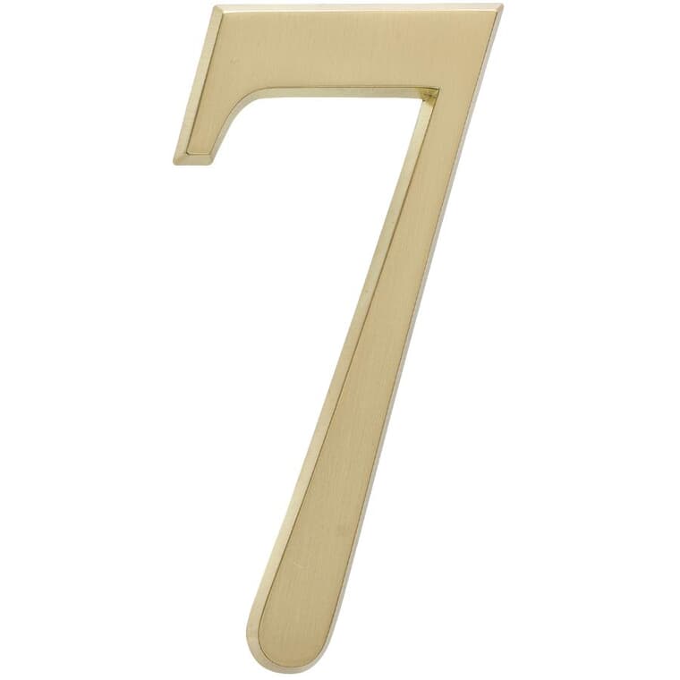 4.75" Aluminum Gold '7' House Number