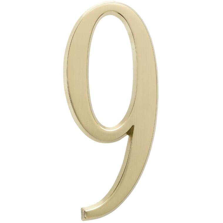 4.75" Aluminum Gold '9' House Number