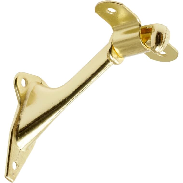 Handrail Bracket - Bright Brass