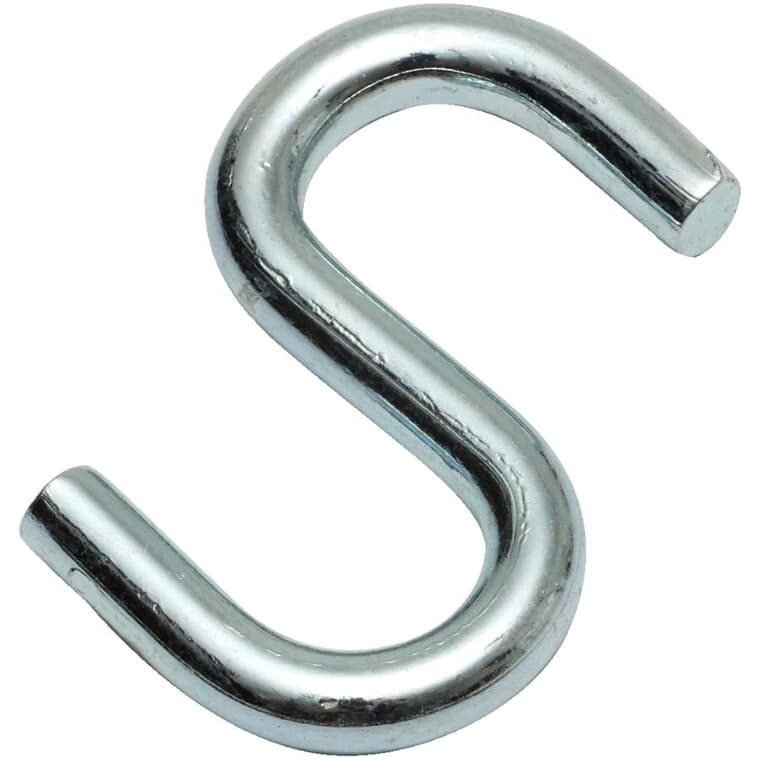 Crochet en S ouvert en zinc, 38 mm