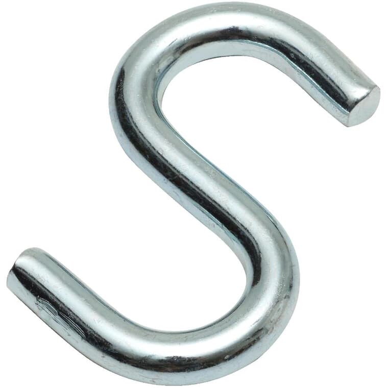 Crochet en S ouvert en zinc, 51 mm