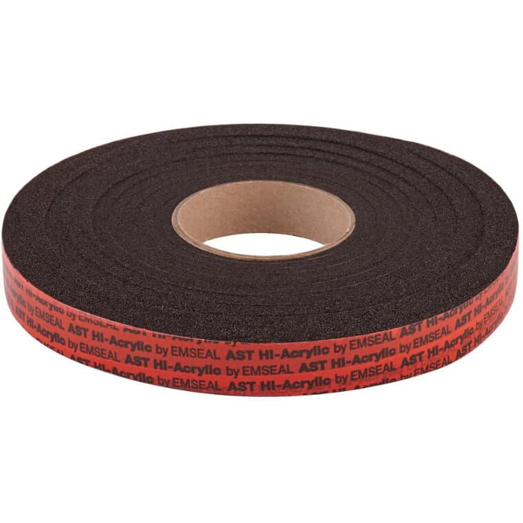 1/4" - 1" Self Expanding Foam Weatherstripping Tape, for Metal Roofs