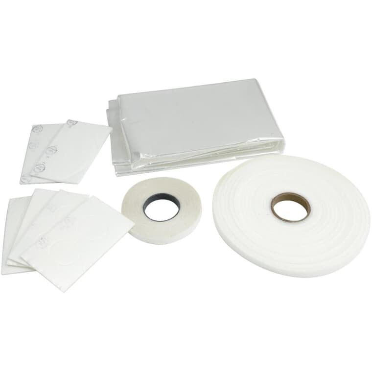 64" x 210" Window Insulation Kit - with 4 Outlet + 2 Wall Plate Insulators