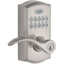 Serrure Connectée Halo Touch Weiser, Finition Nickel Satiné, Ouverture Par Empreinte Digitale