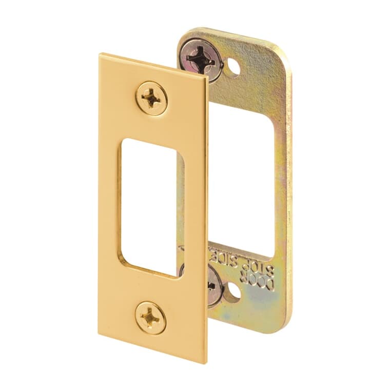 High Security Deadbolt Strike, with Brass Cover