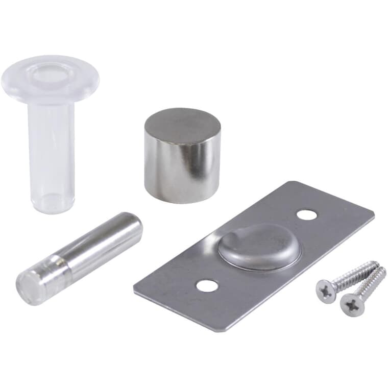 Clear Flush-Mounted Magnetic Door Stop