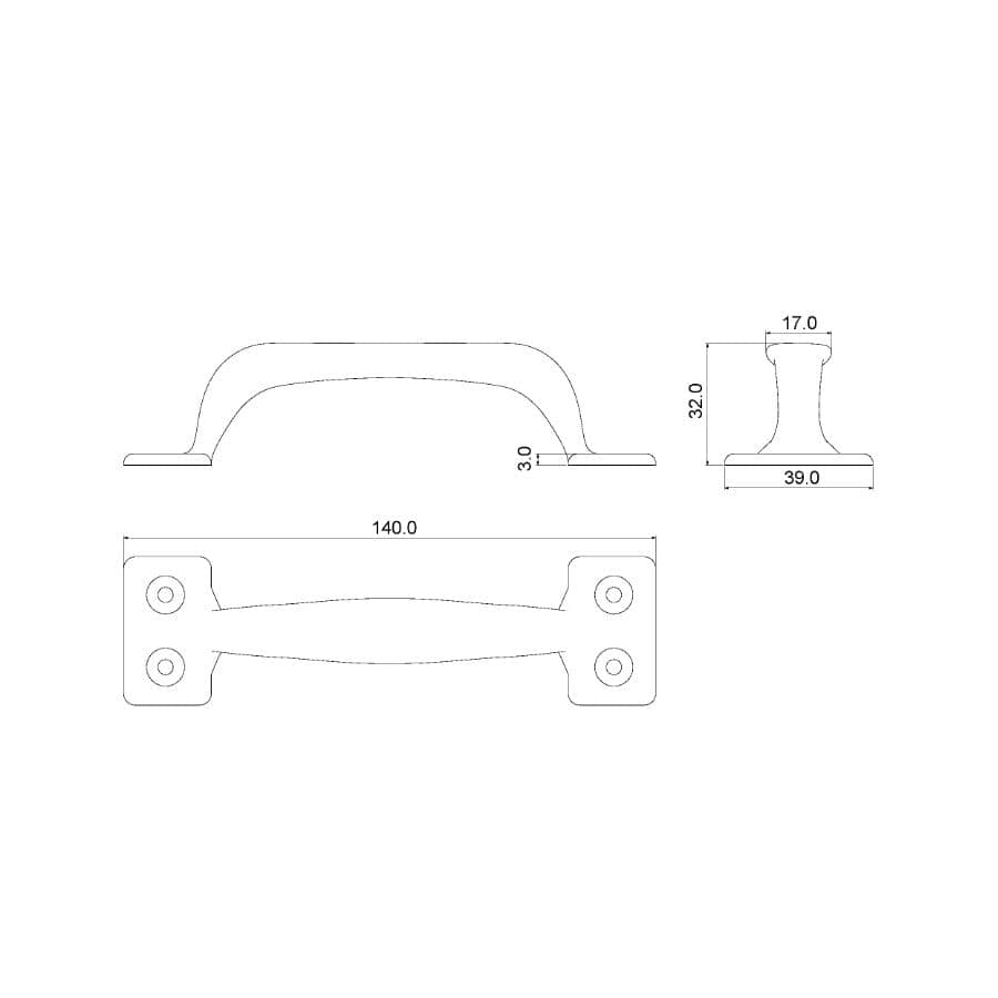 Utility Pull BUILDER'S HARDWARE 5-1/2