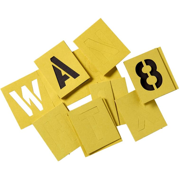 2" Letters Plus Numbers Stencil Kit