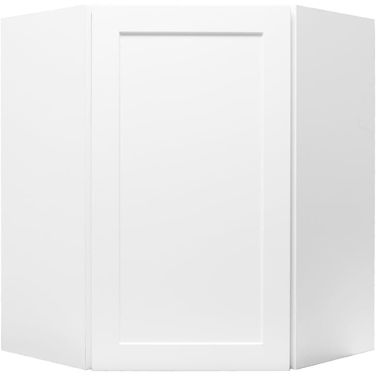 Huntsville Reversible Left-Hand Door Assembled Upper Corner Cabinet - White, 24" x 30"
