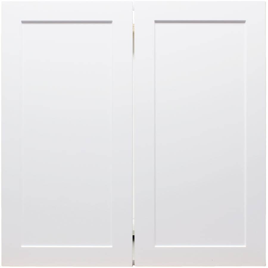 CABINETSMITH:33" Assembled Base Cabinet - with 2 Soft Close Doors, Huntsville White