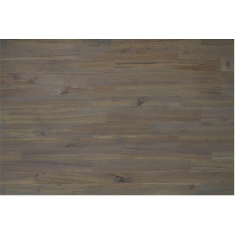 Comptoir en bois d'acacia, gris crépuscule, 72 po x 25,5 po x 1,5 po