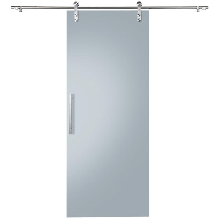 Sliding Barn Door - with Hardware + Frosted Glass, 33" x 84"