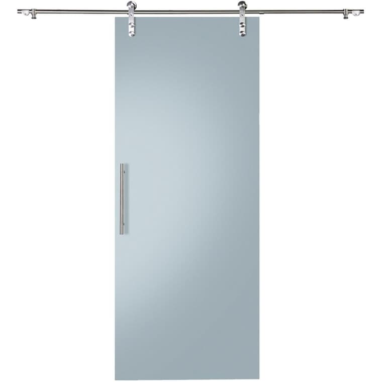 Sliding Barn Door - with Hardware + Frosted Glass, 37" x 84"