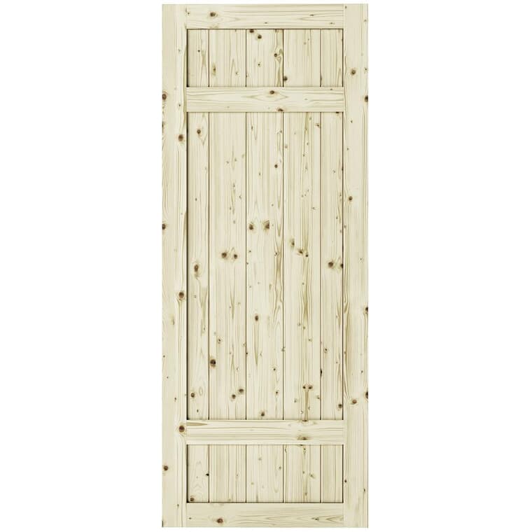 Barrel Pine Barn Door - 33" x 84"