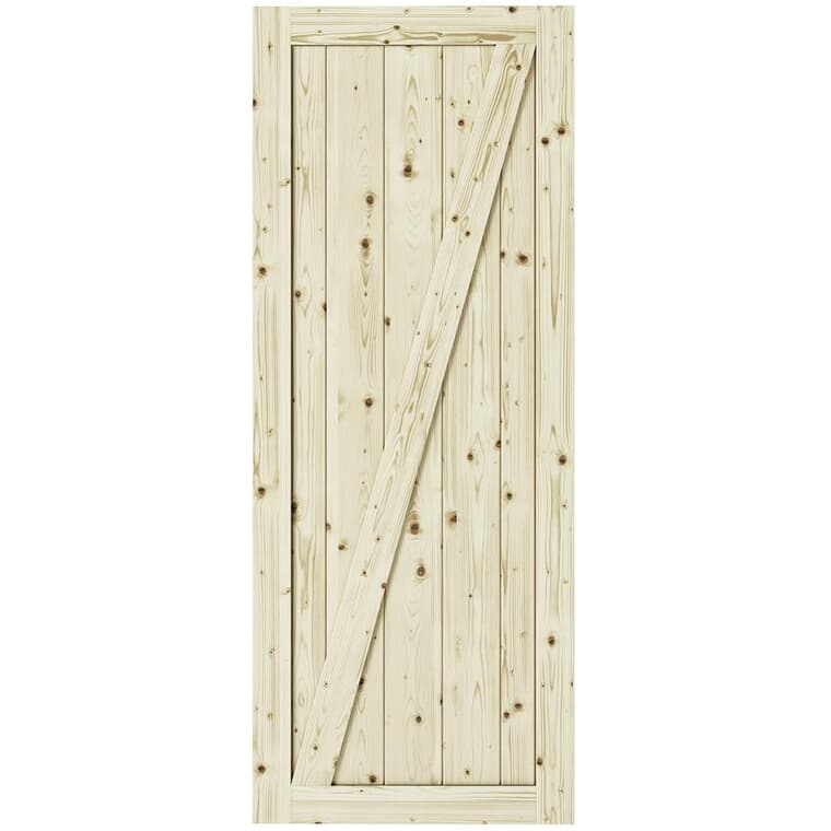 Chalet Pine Barn Door - 33" x 84"