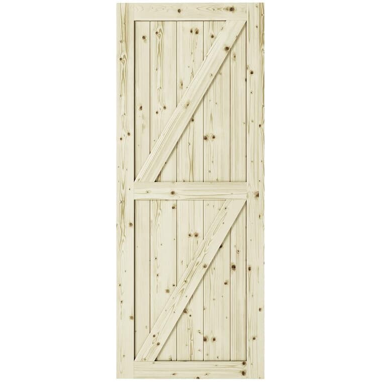 Full-Check Pine Barn Door - 42" x 84"