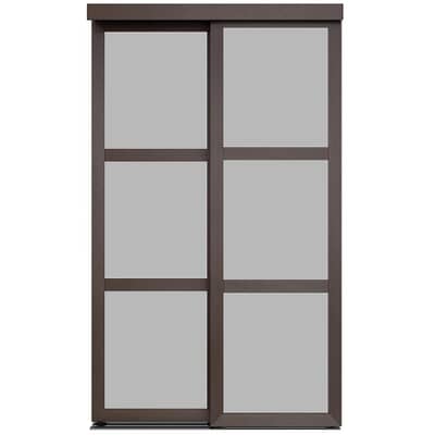 Colonial Elegance 3 Lite Fusion Sliding Closet Doors Home Hardware 3 Lite Fusion Sliding Closet Doors, 92 Inch Sliding Closet Doors
