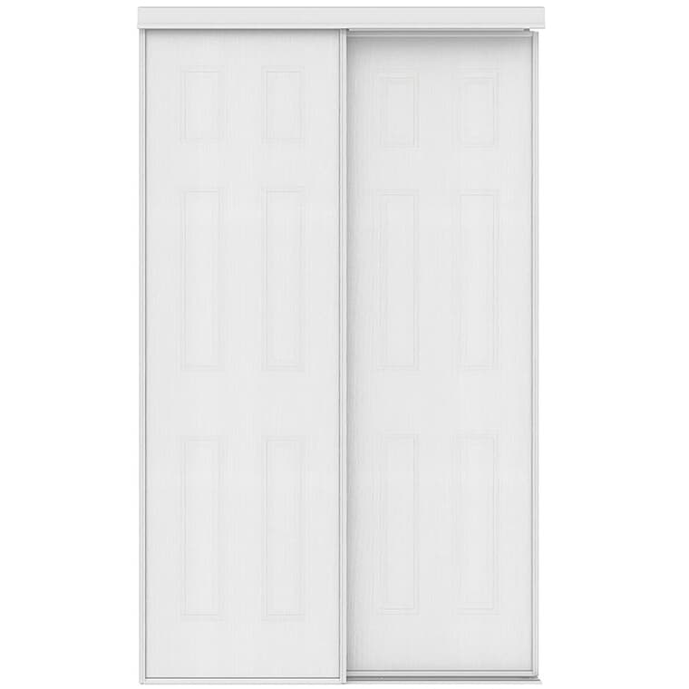 Bostonian Sliding Closet Doors – White, 72" x 80"