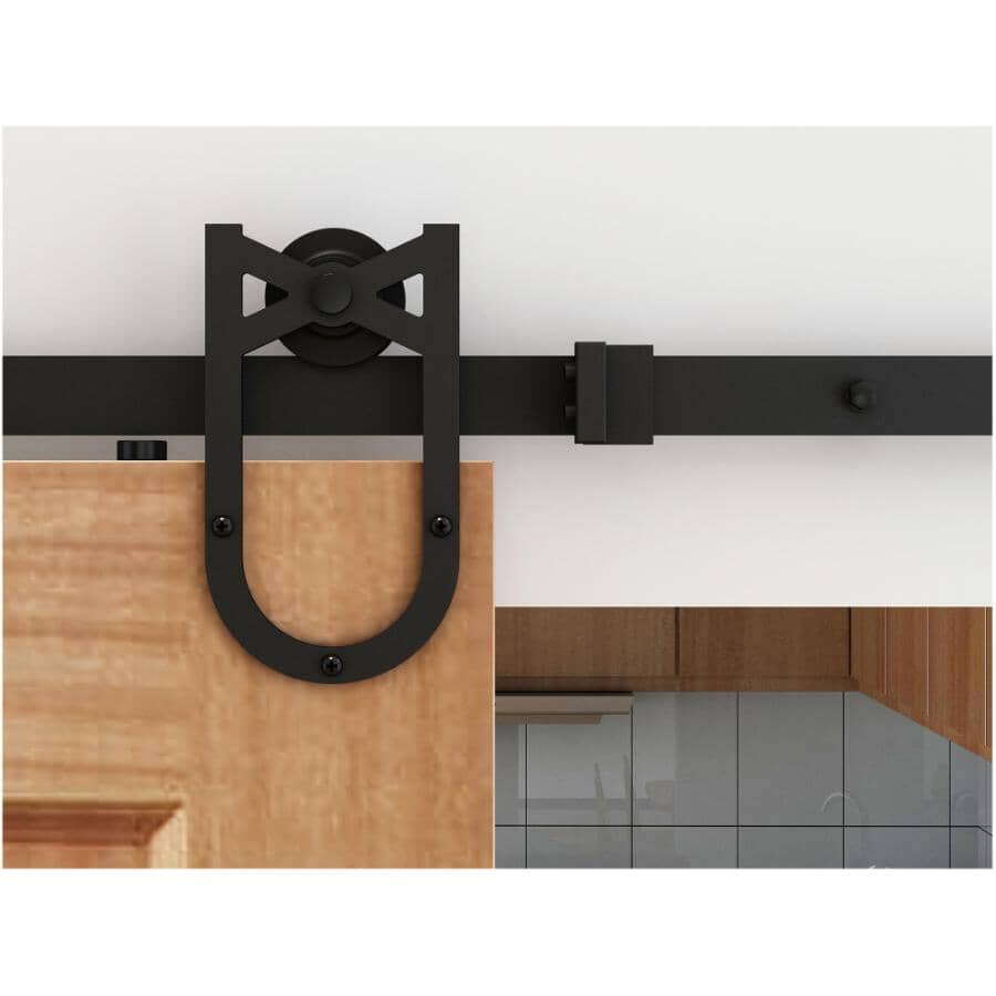 ONWARD Black Knight Series Sliding Rail System Door Track | Home Hardware