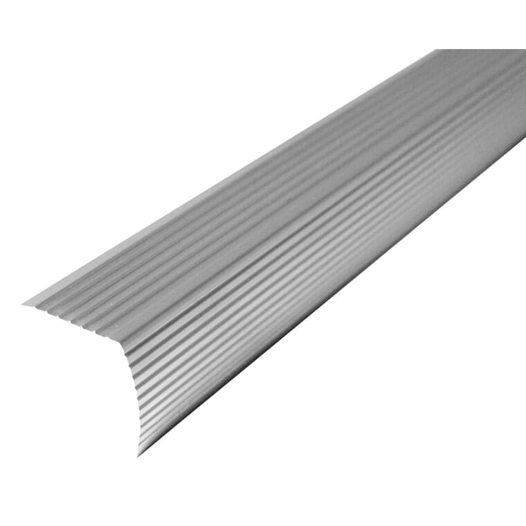 3' Satin Silver Stair Nose Moulding