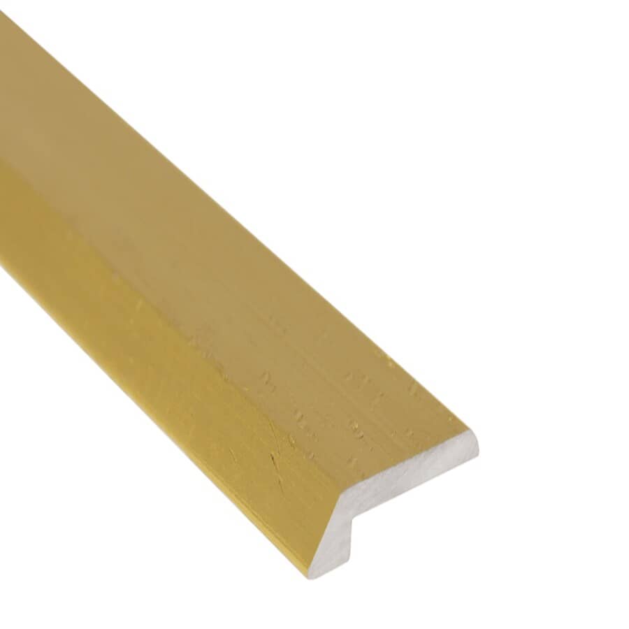 SHUR-TRIM:Hammered Gold Aluminum Tile Edging - 1/8" x 3'