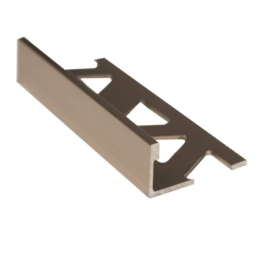 SHUR-TRIM:Titanium Aluminum Tile Edging - 5/16" x 8'