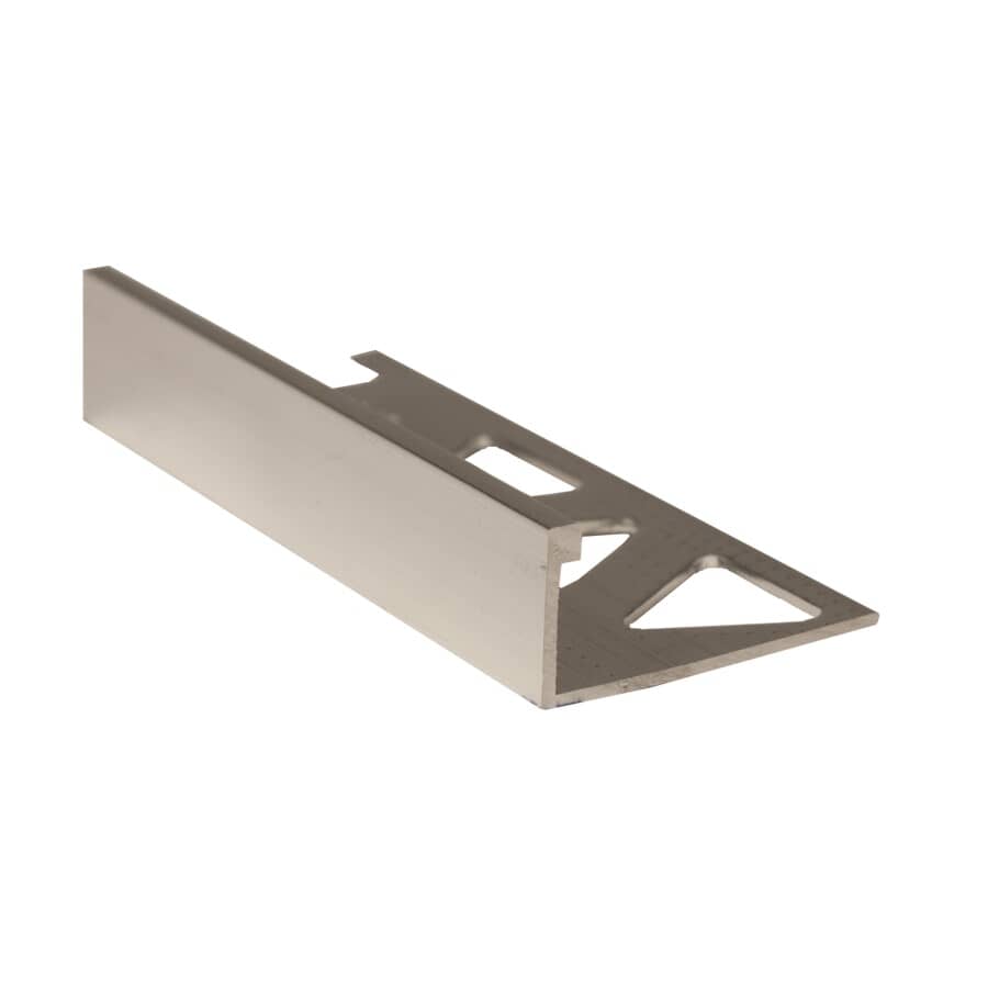 SHUR-TRIM:Bordure de carreaux en aluminium clair, 1/2 po x 8 pi