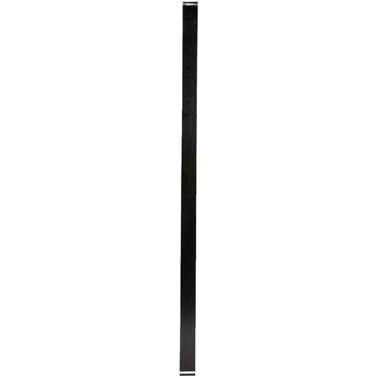 6 Pack 1-1/2" x 42" Black Aluminum Straight Wide Railing Pickets, for 3' section