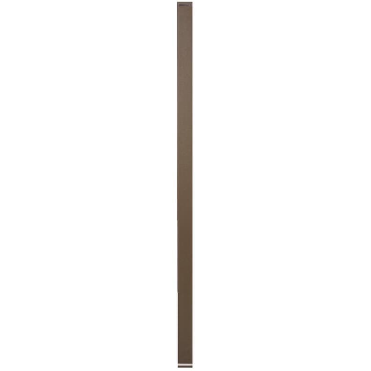 6 Pack 1-1/2" x 42" Bronze Aluminum Straight Wide Railing Pickets, for 3' section