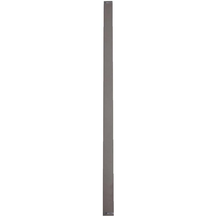 Paquet de 6 barreaux droits et larges en aluminium de 1-1/2 po x 42 po pour section de rampe de 3 pi, taupe