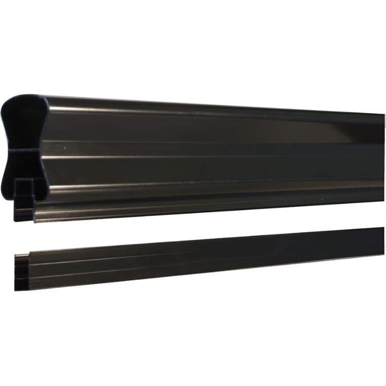 6' O/C Aluminum Top & Bottom Stair Rails - Black