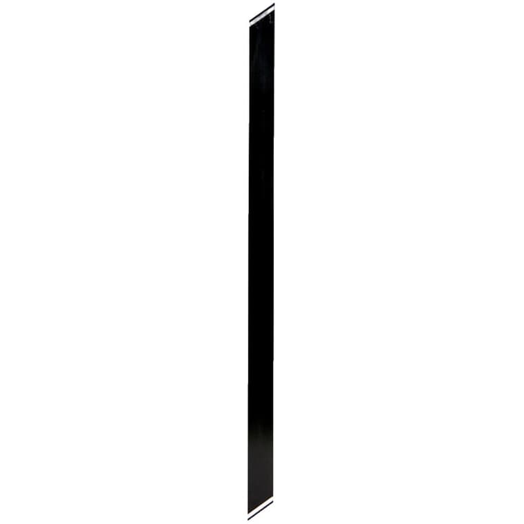 Paquet de 6 barreaux larges en aluminium de 1-1/2 po pour section de rampe d'escalier de 3 pi, noir
