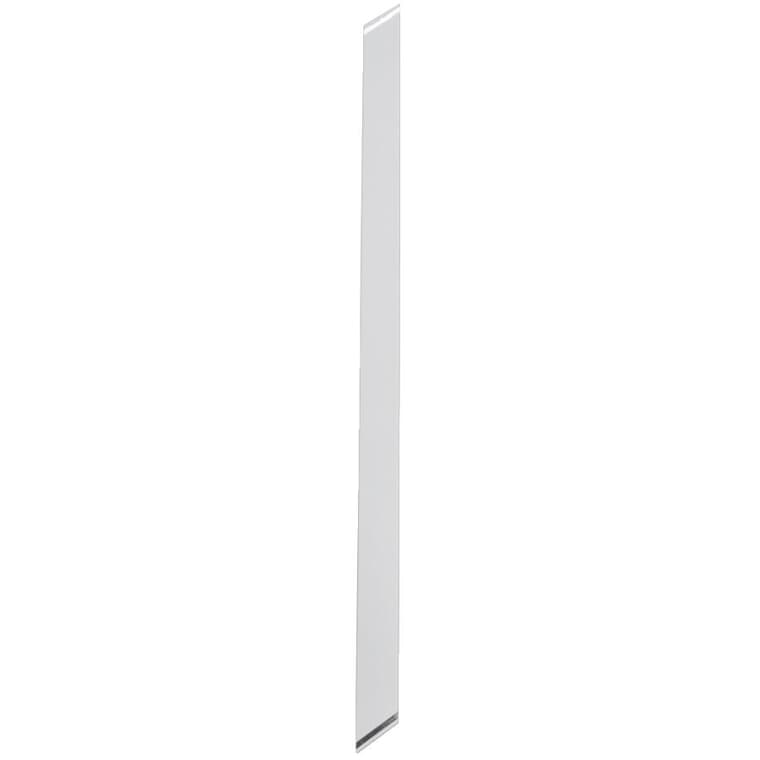 Paquet de 6 barreaux larges en aluminium de 1-1/2 po pour section de rampe d'escalier de 3 pi, blanc