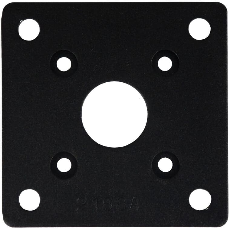 Textured Black Base Plate for 2-1/4" Post