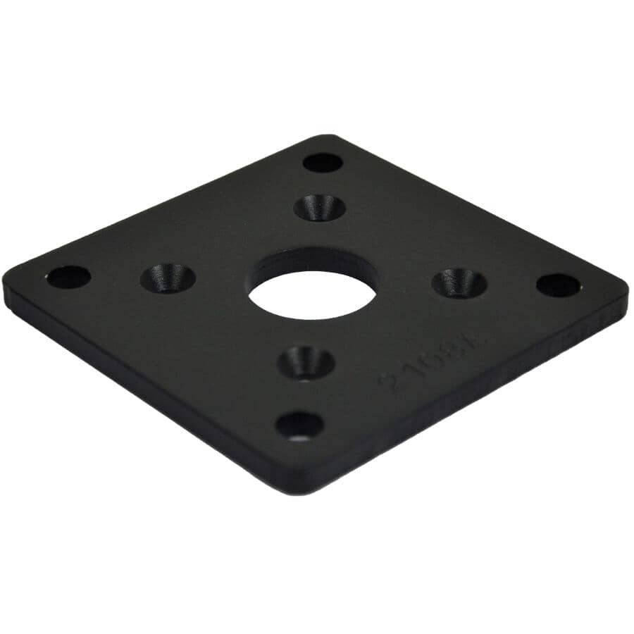 Stackable Black Base Plate REGAL IDEAS Textured Black Base Plate for 2-1/4