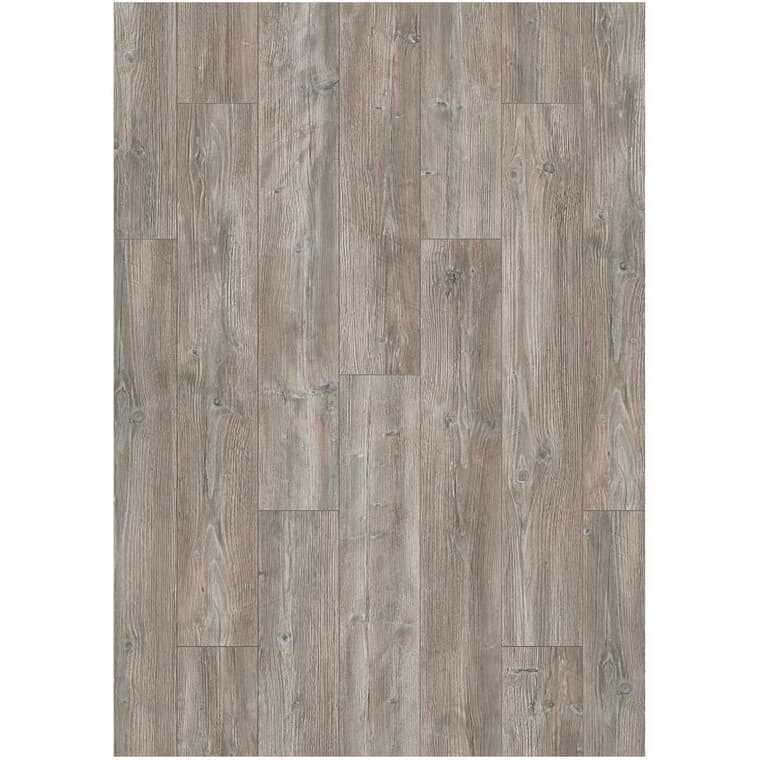 Plancher stratifié gris tempête de la collection Dreamfloor Classic, 4,84 x 50,5 po, 13,61 pieds carrés