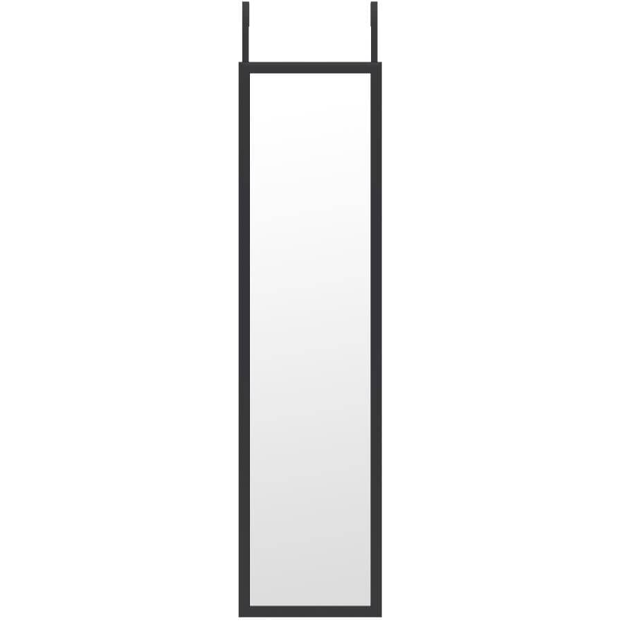 A&E BATH AND SHOWER:Framed Door Mirror - Black, 12" x 48"