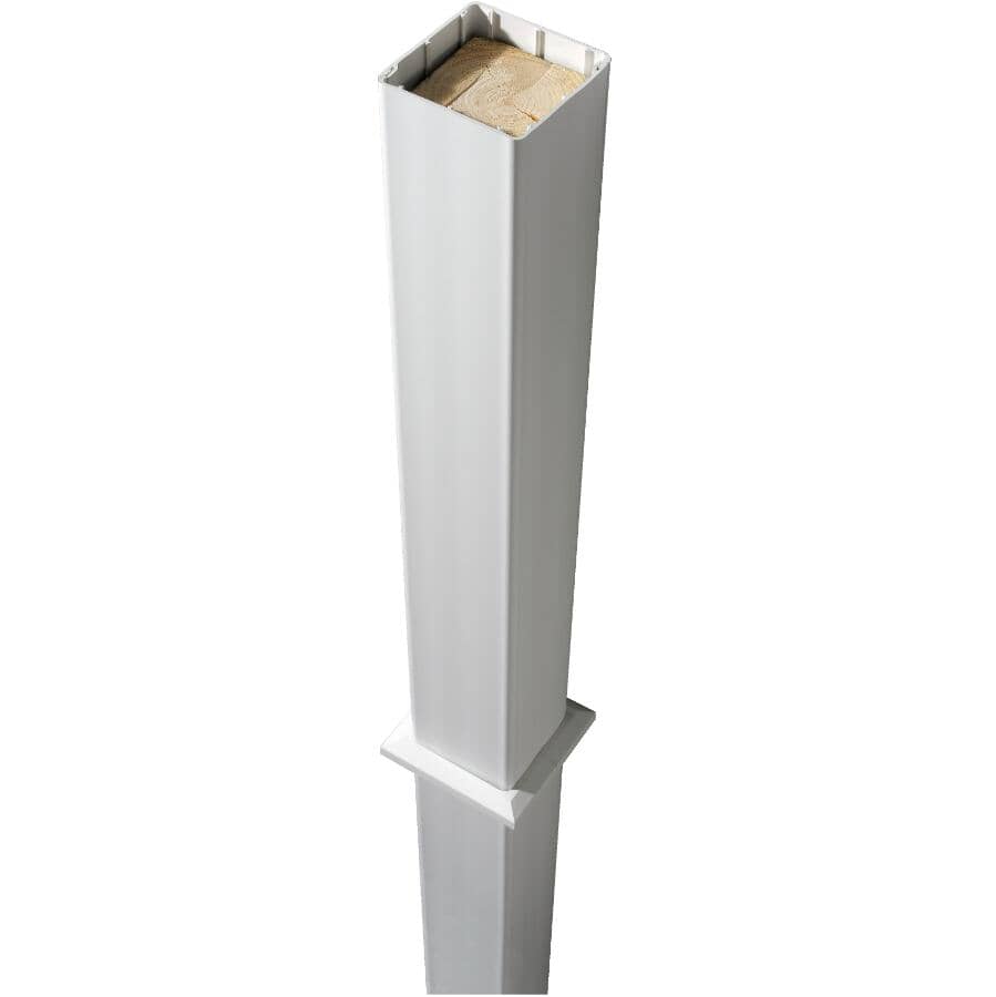 EURAMAX CANADA:4" x 4" x 108" Yardcrafters White Post Sleeve