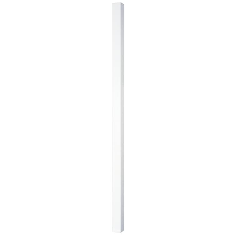 96" Yardcrafters White Square Vinyl Post