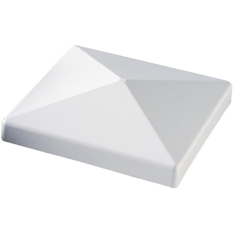 4" x 4" Yardcrafters White Vinyl Square Post Cap