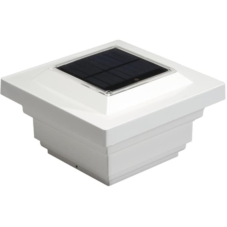 4" x 4" Solar Regal White Post Cap