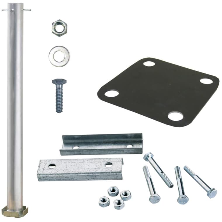 Yardcrafters Aluminum Anchor Kit, for Wood 36" or 42" Post Mount